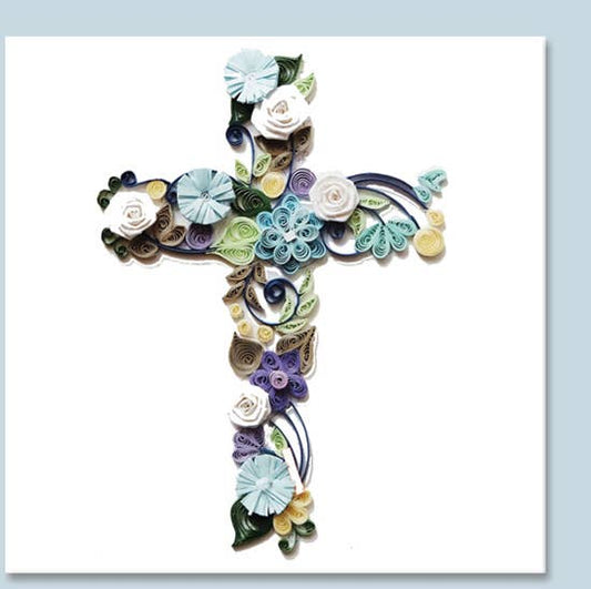 Cross, quilling card, handmade card, paper card RG-5