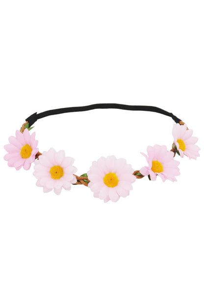 Artificial Daisy Floral Crown Elastic Headband