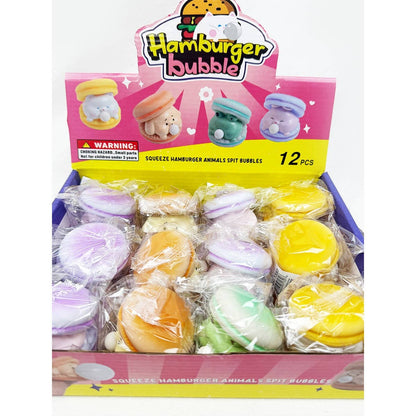 Macaroon Squeeze Animals Spit Bubble Toy