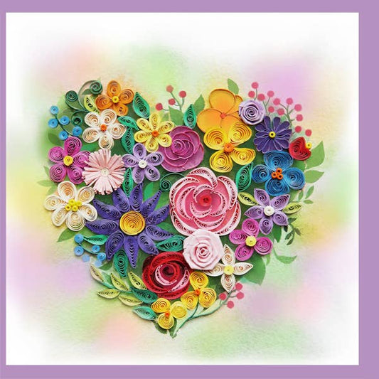 LV-46-25 Valentine Flower Heart