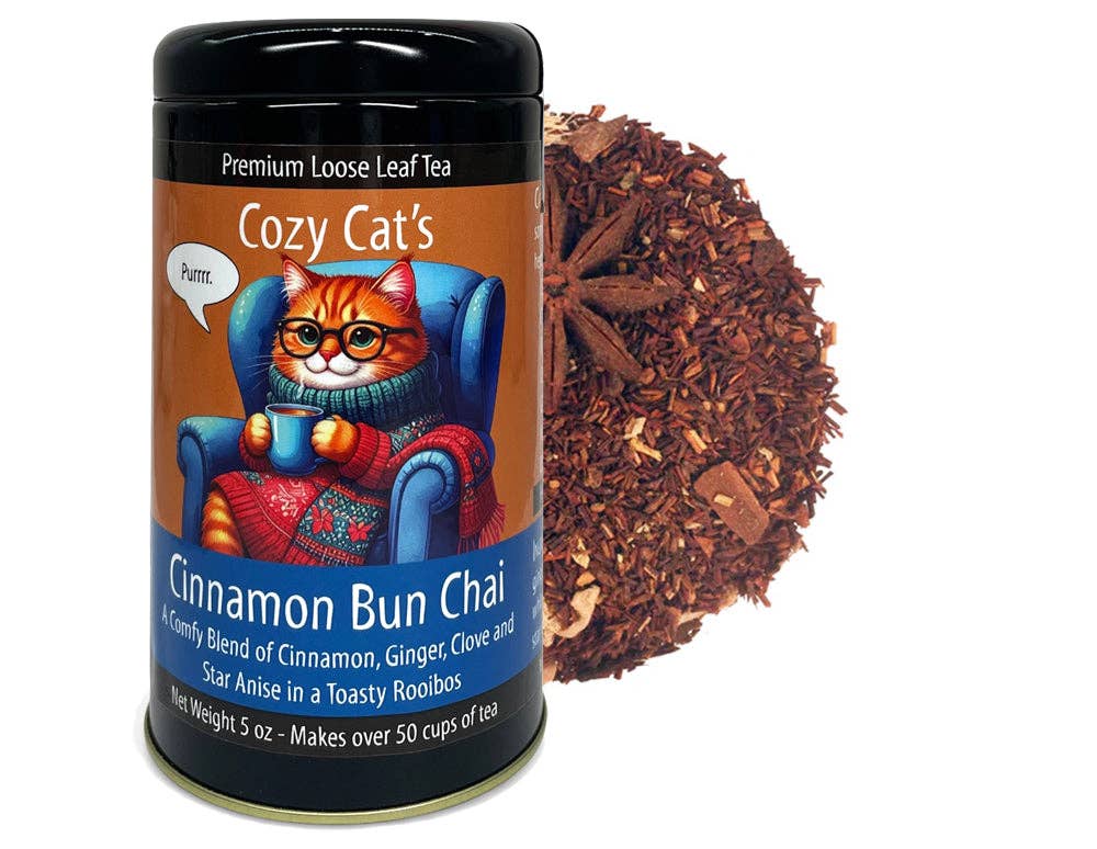 Cozy Cat's Cinnamon Bun Chai: 2 oz Pouch