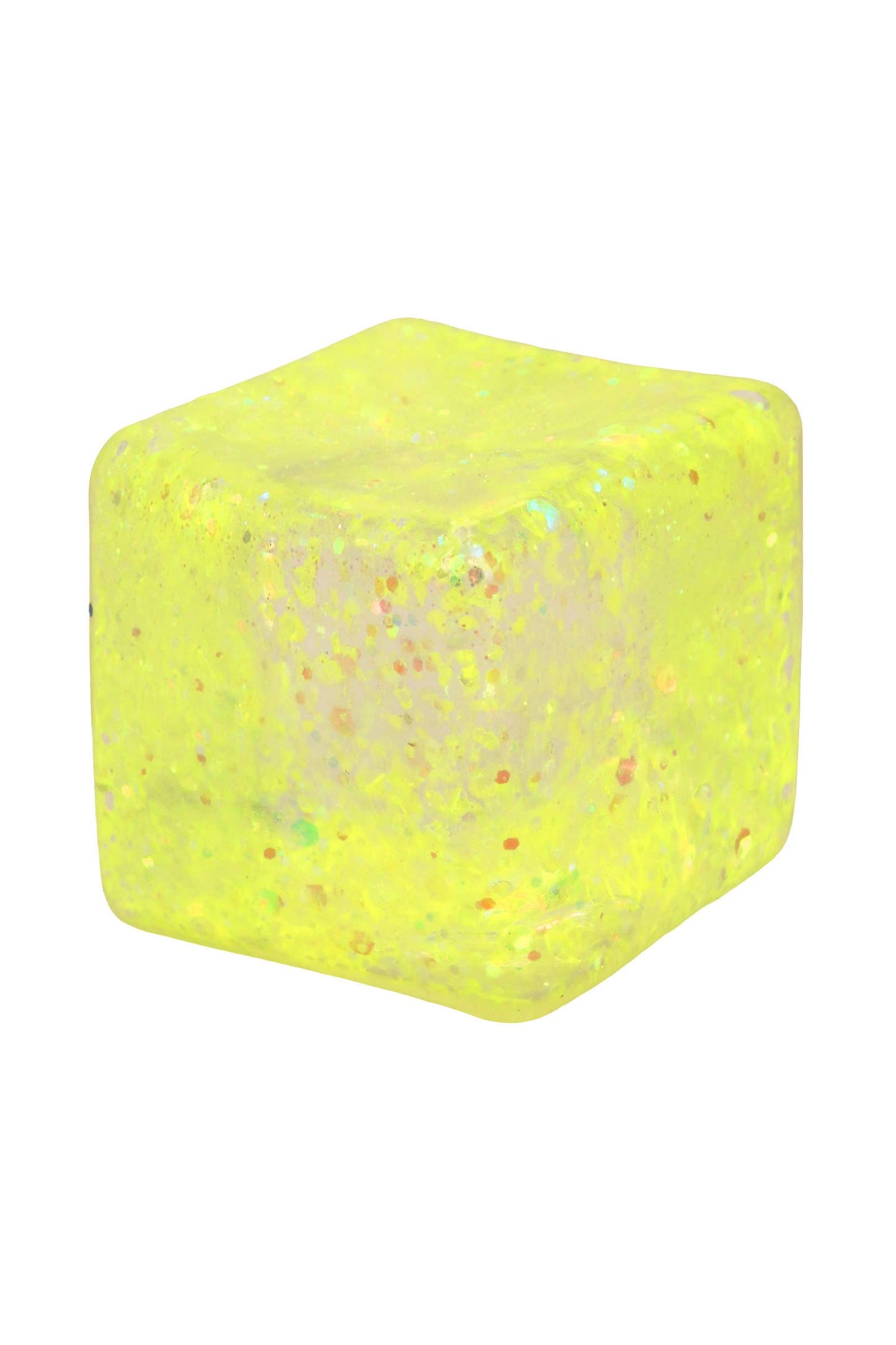 Shimmery Glitter Cube Putty Filled Squishy