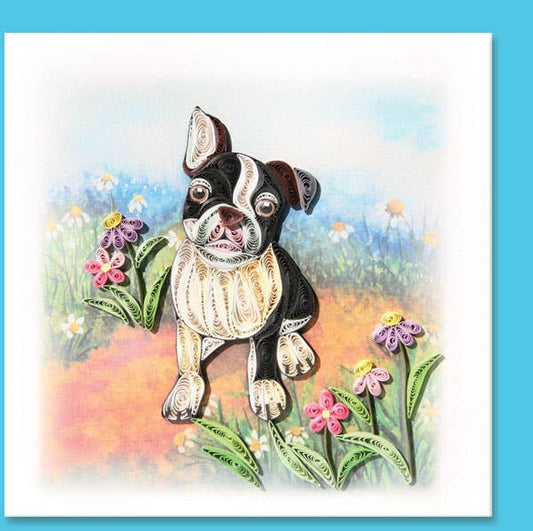 French Bulldog Quilling Card, Animal, everyday card AN-66