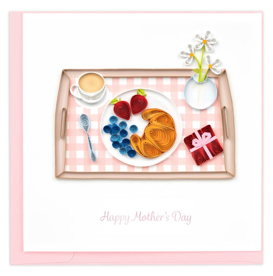 Quilled Breakfast in Bed Card | Handmade Mother’s Day Card