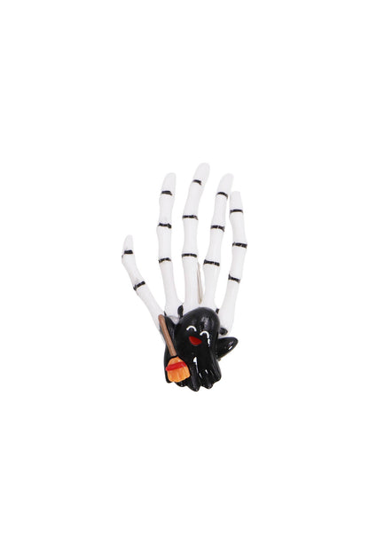 Halloween Skeleton Hands Resin Pinch Hair Clip: ASSORTED / ONE SIZE