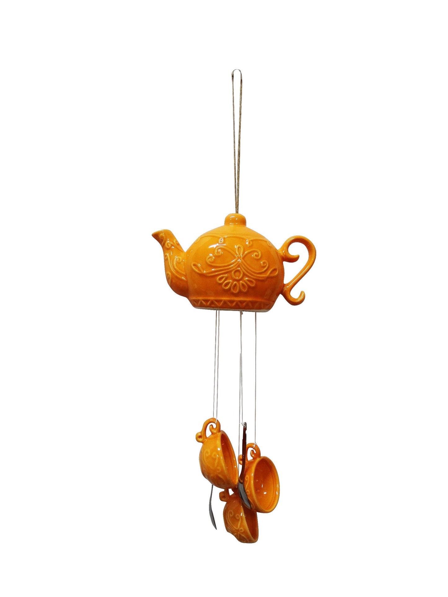 Alpine Corporation Ceramic Teacup Wind Chimes w/Display