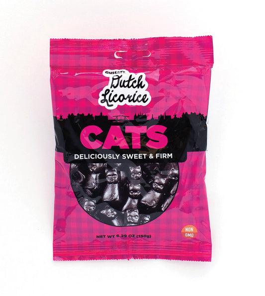 Gustaf's Dutch Licorice Cats 5.29 Oz. Bag