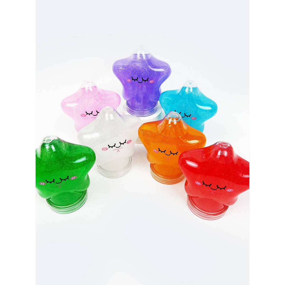Star Shape Glittered Slime Toy