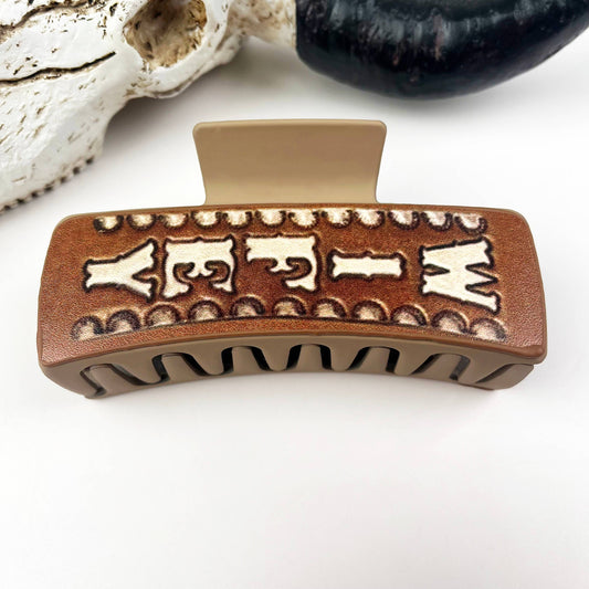 "Wifey" Western Claw Clip