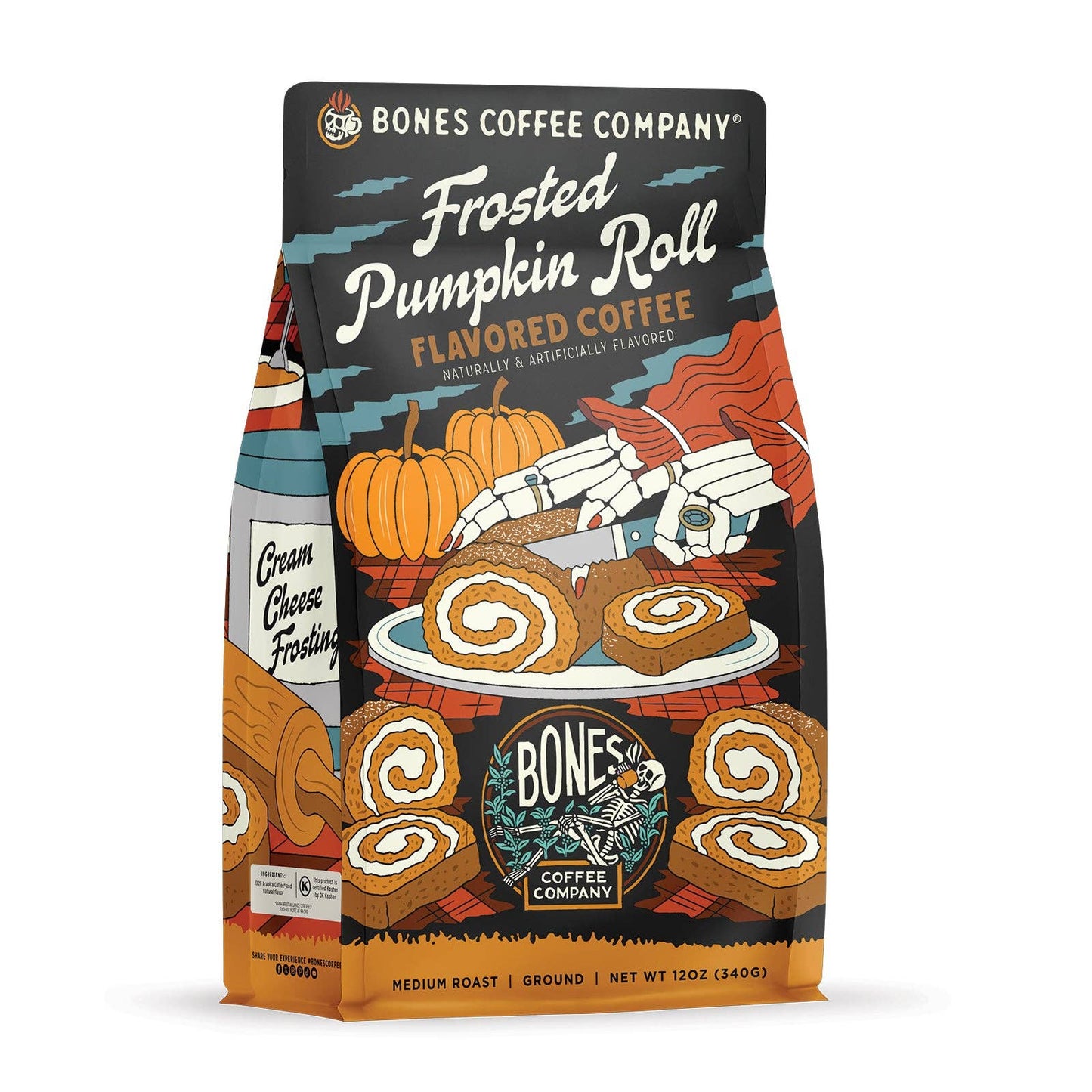 Frosted Pumpkin Roll Coffee | 12oz | Ground