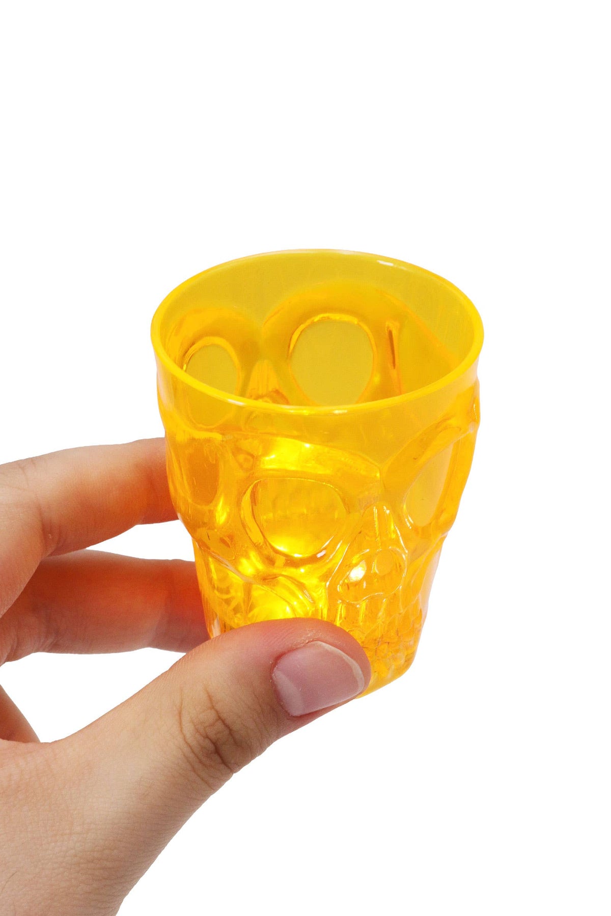 Halloween Skull Led Color Plastic Shot Glass: ONE SIZE