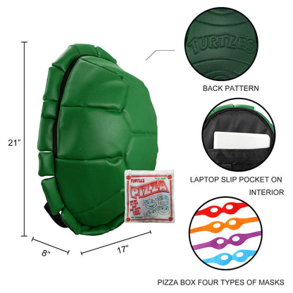 Teenage Mutant Ninja Turtles Shell Backpack With Character Masks