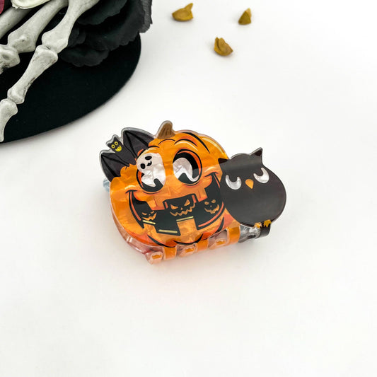 Halloween Owl Hair Claw Clip