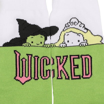 Wicked Glinda and Elphaba Casual Crew Socks 4 Pack