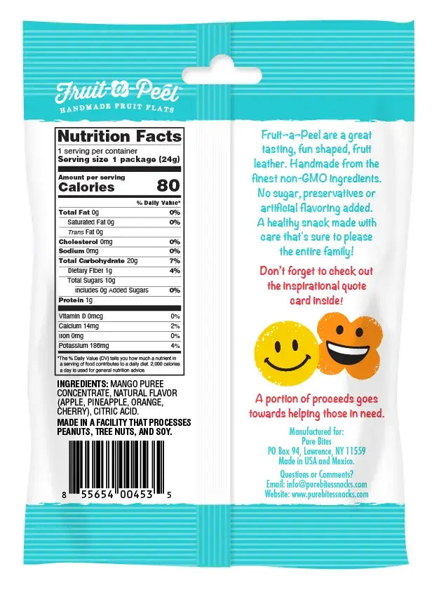 Fruit-a-Peel Tangy Hawaiian Fusion Fruit Flats