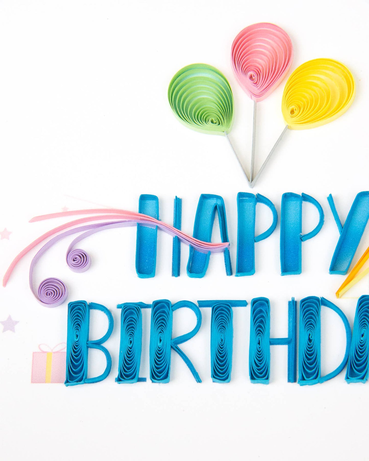 Quilled Nouveau Birthday Card | Artistic Birthday Card
