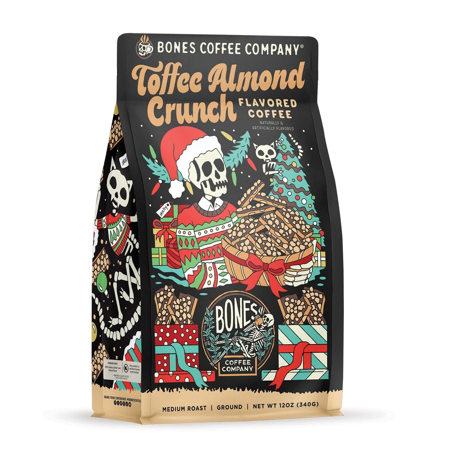 Toffee Almond Christmas Coffee | 12oz | Ground