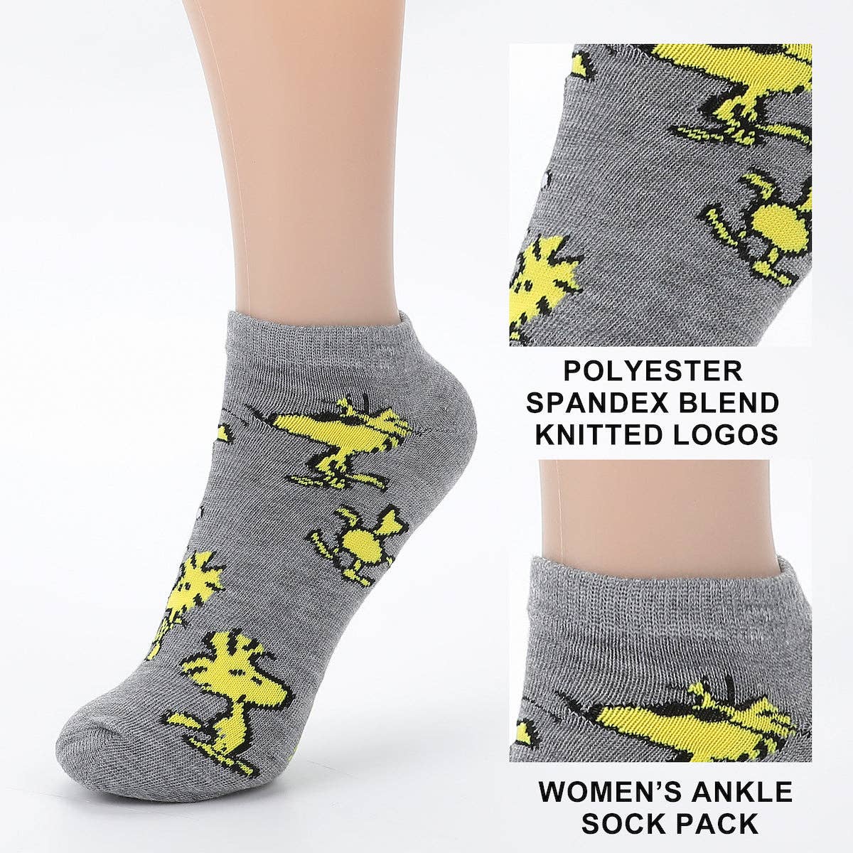 Peanuts Snoopy & Woodstock 5-Pack Ankle Socks