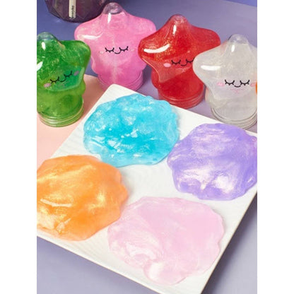Star Shape Glittered Slime Toy