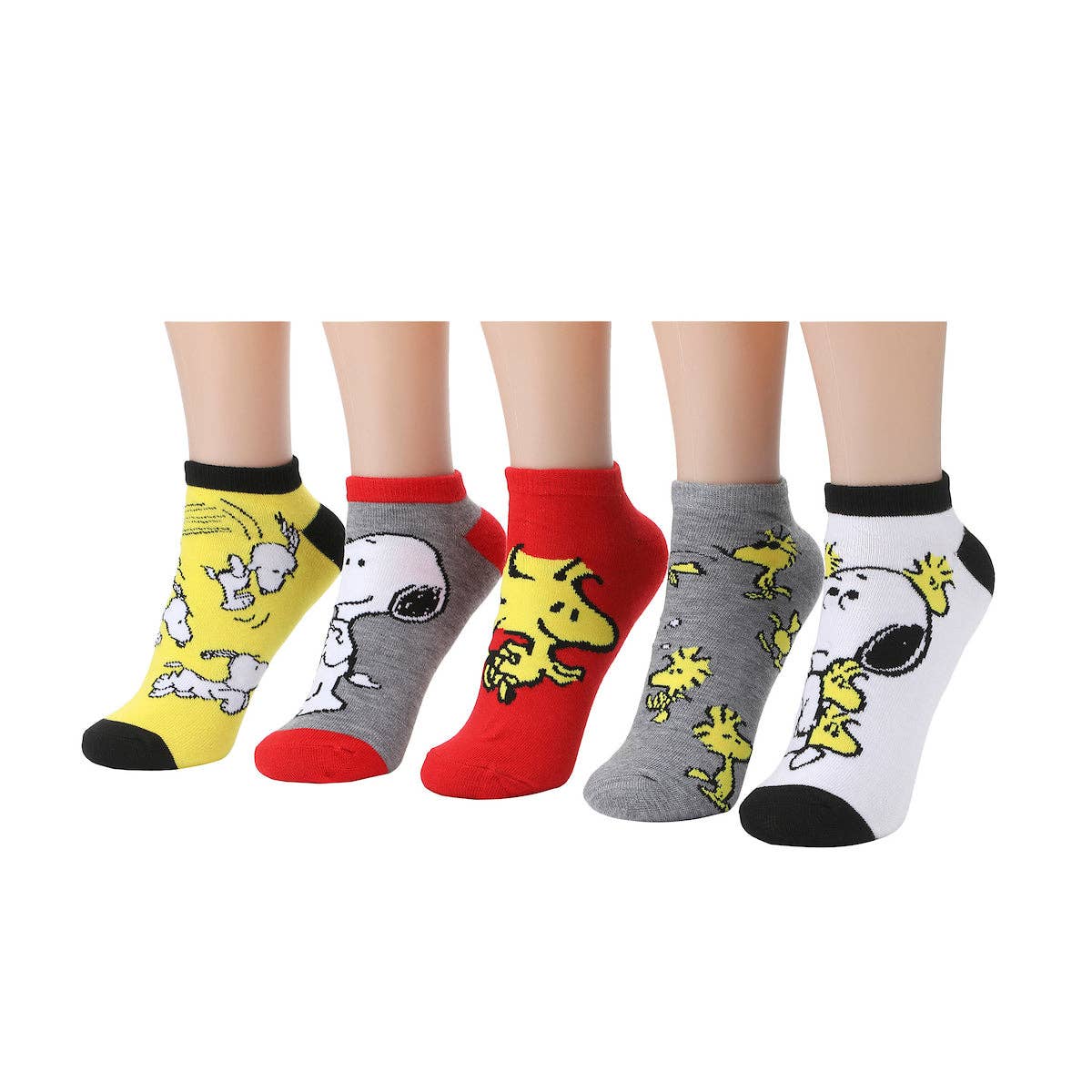 Peanuts Snoopy & Woodstock 5-Pack Ankle Socks