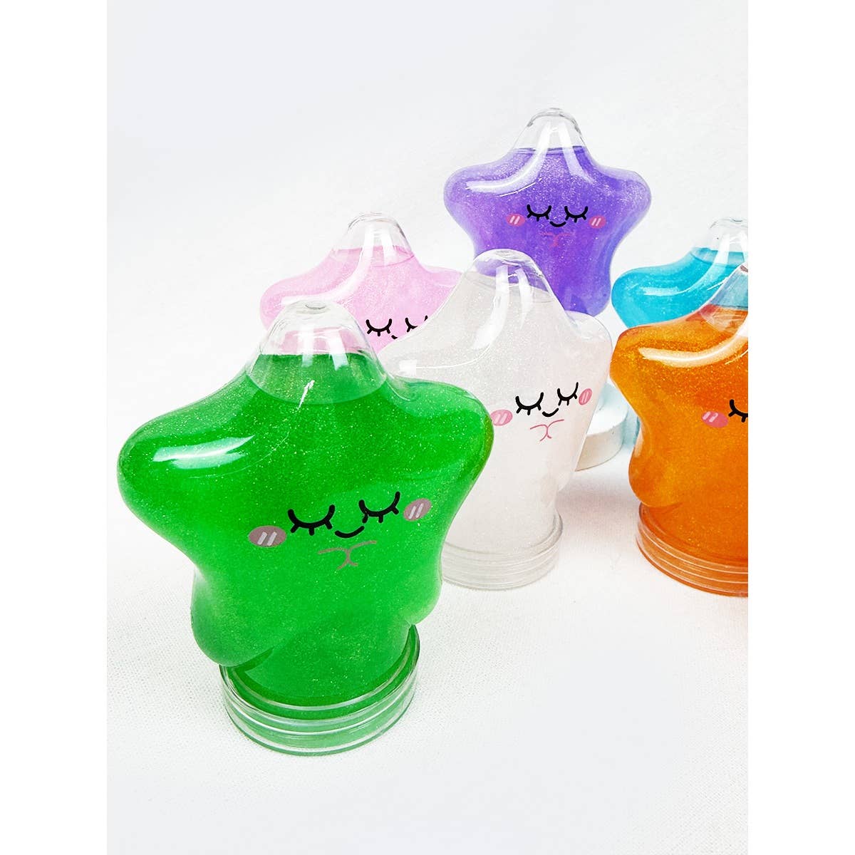 Star Shape Glittered Slime Toy