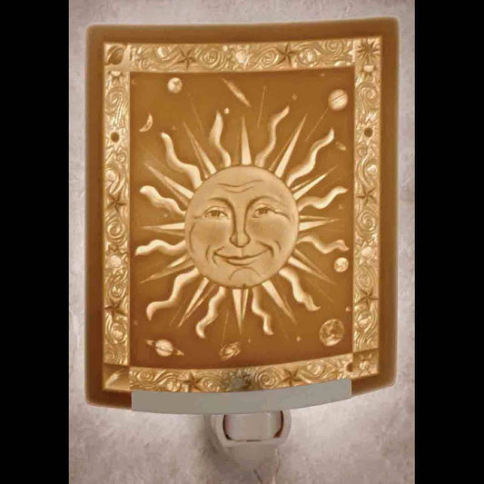 Mr Sun Porcelain Lithophane Night Light