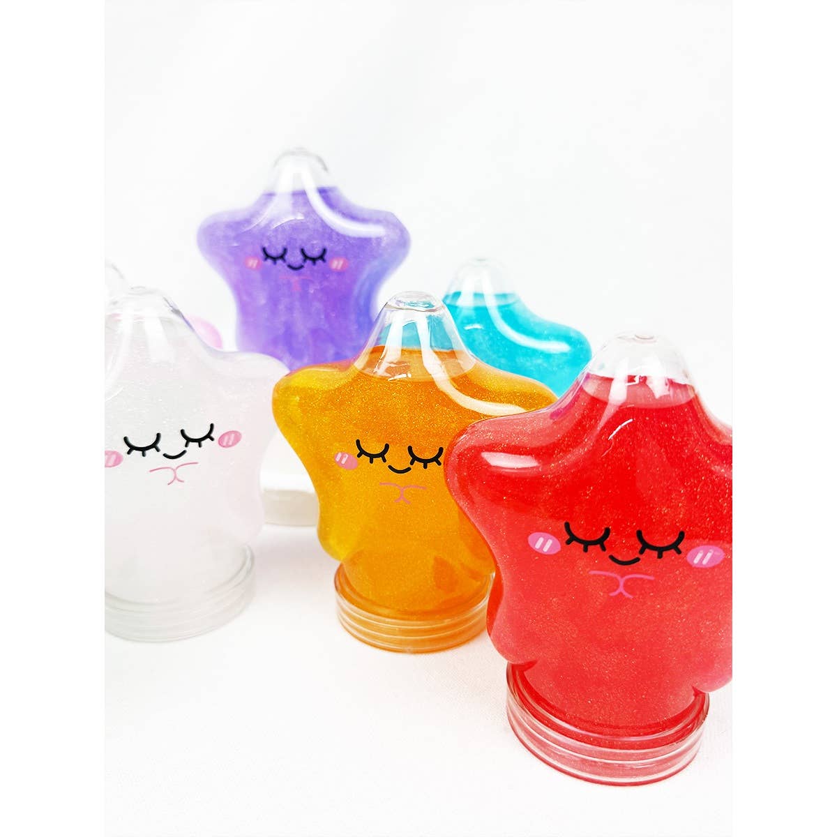 Star Shape Glittered Slime Toy