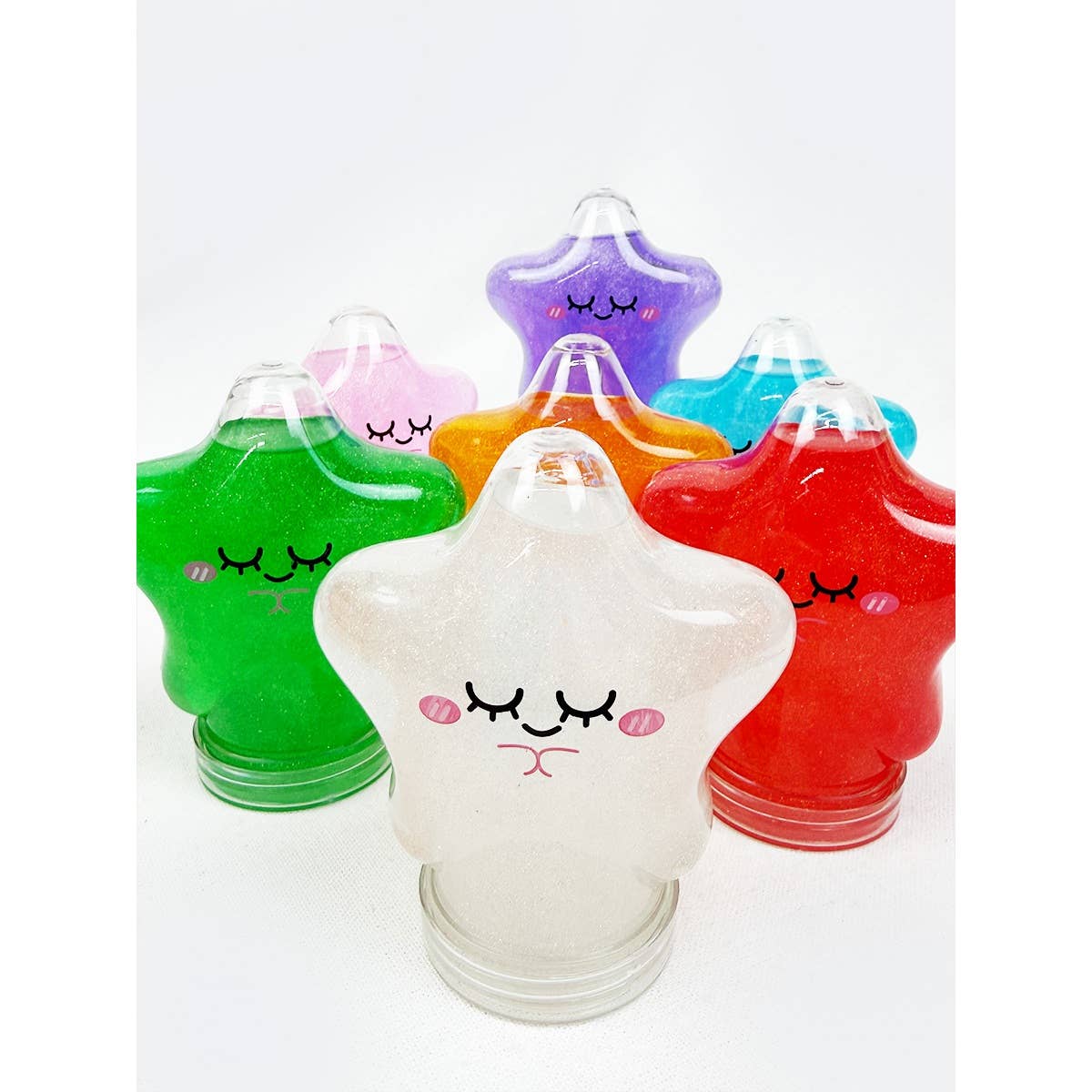 Star Shape Glittered Slime Toy