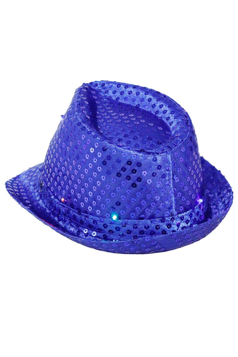 Fedora - Embellished, Sparkly Sequins, LED Light-Up
