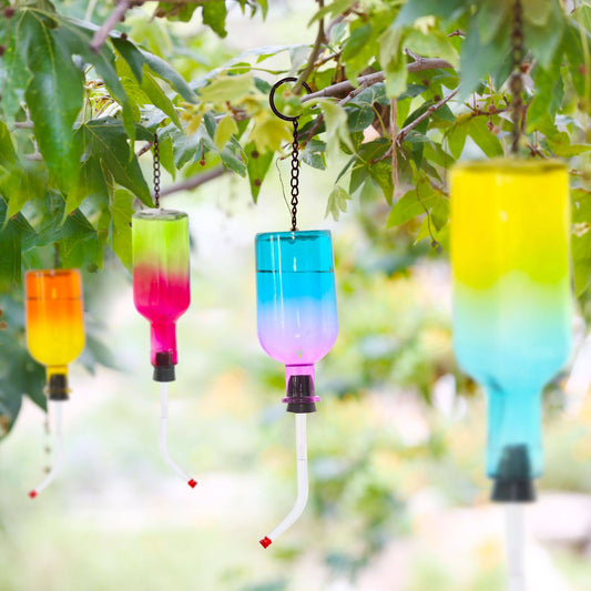 Ombre Glass Hummingbird Feeder