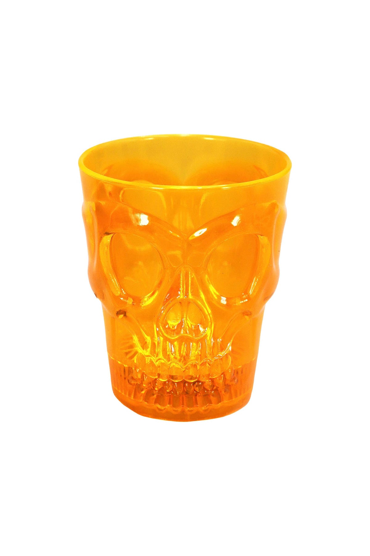 Halloween Skull Led Color Plastic Shot Glass: ONE SIZE