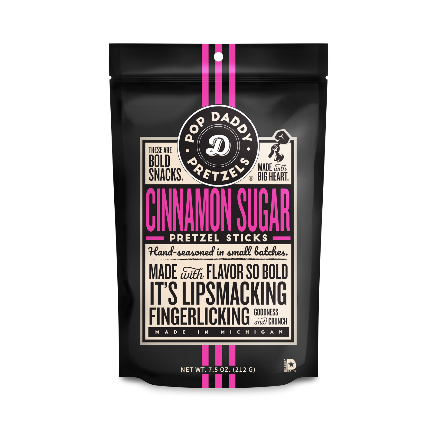 Seasoned Pretzels - 7.5oz - Cinnamon Sugar