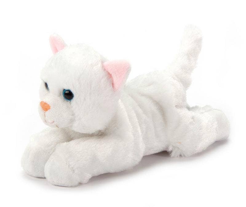Plush White Scoopz the Cat