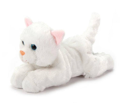 Plush White Scoopz the Cat