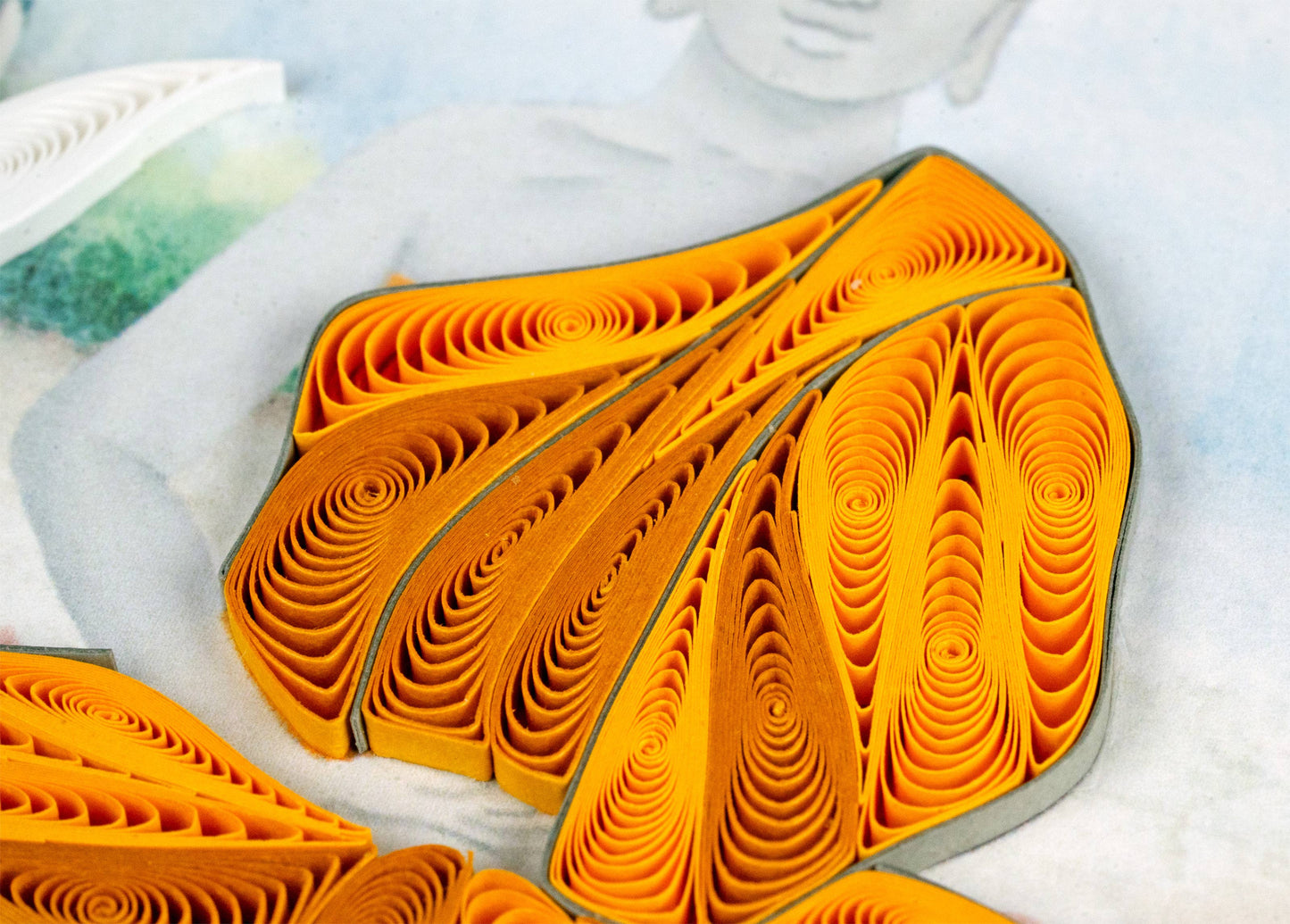 Quilled Buddha Greeting Card