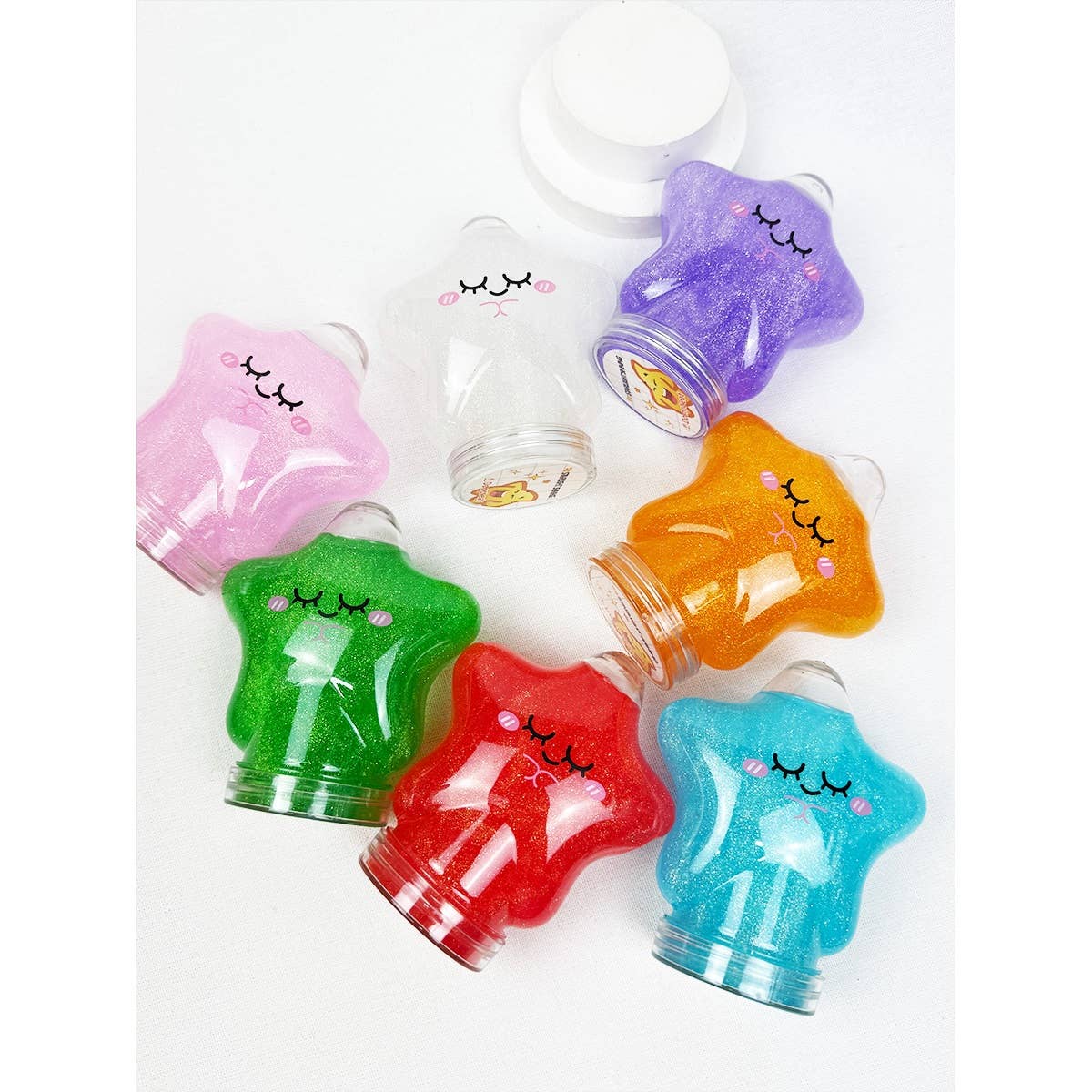 Star Shape Glittered Slime Toy