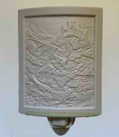 "Dragon" porcelain lithophane night light