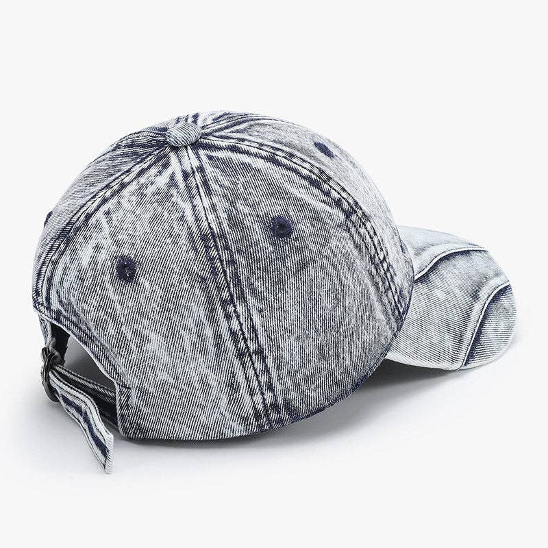 Vintage Washed Soft Top Cap Distressed Blue