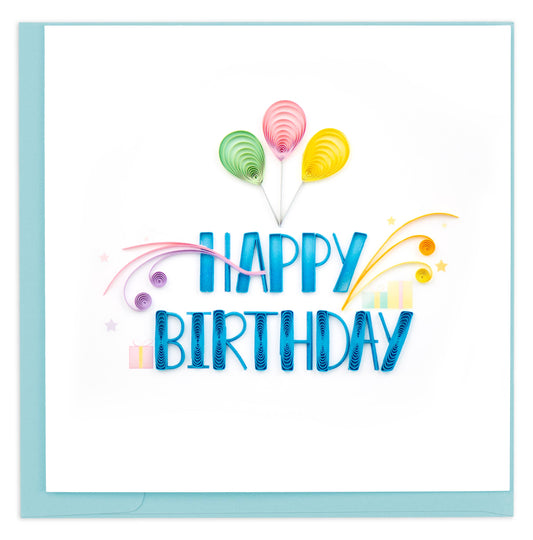 Quilled Nouveau Birthday Card | Artistic Birthday Card