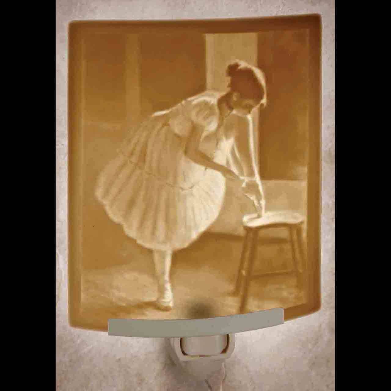 Dress Rehearsal Porcelain Lithophane Night Light