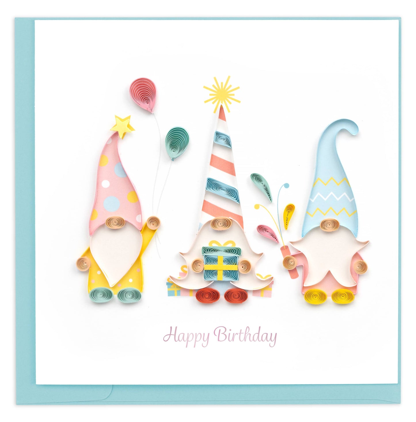 Quilled Gnome Birthday Card | Whimsical Birthday Card
