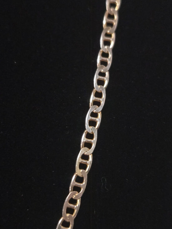 Sterling Silver Mariner Link Chain Necklace