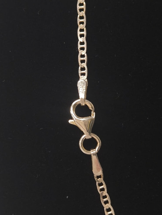 Sterling Silver Mariner Link Chain Necklace