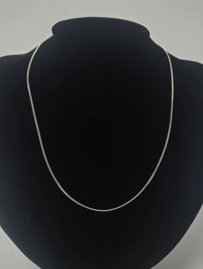 Sterling Silver Cuban Link Chain Necklace