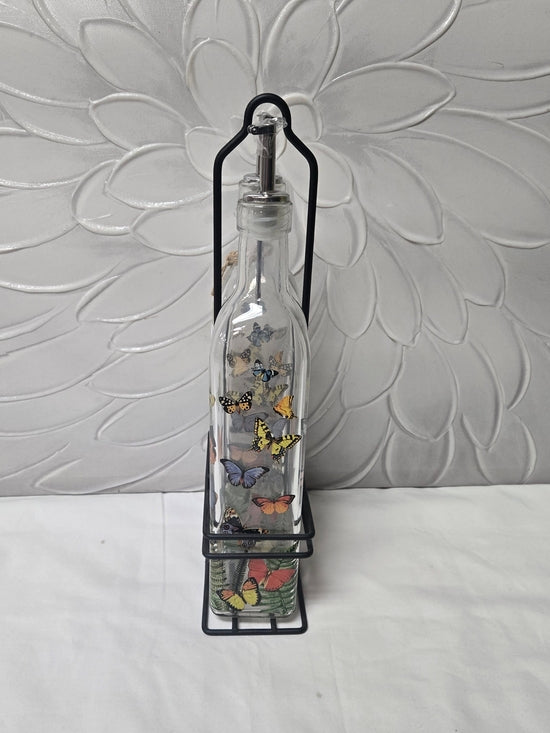 Michel Design Works Butterfly Glass Oil & Vinegar Cruet Set