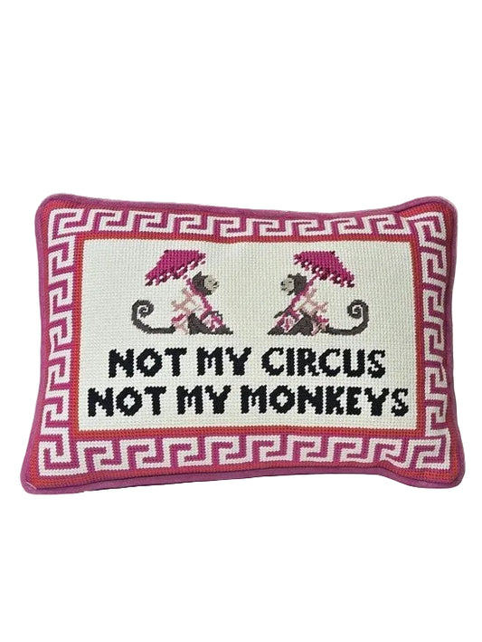 Furbish | "Not My Circus Not My Monkeys" Decorative Pillow